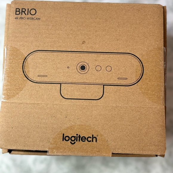 Logitech Brio 4K Webcam in Black and Silver - Picture 1 of 8